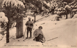 N°4682 W -cpa Luchon Superbagnères -skieurs Au Repos- - Deportes De Invierno