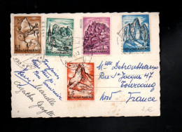 SAINT MARIN AFFRANCHISSEMENT COMPOSE SUR CARTE POUR LA FRANCE 1963 - Storia Postale