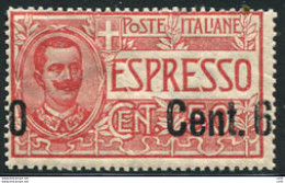 Espresso Cent. 60 Su 50 Varietà Soprastampa A Cavallo - Nuevos