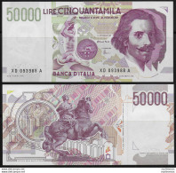 1997 Lire 50.000 Bernini 2nd Type FDS Rif. BI 81Da Gigante - Autres & Non Classés