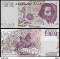 1999 Lire 50.000 Bernini 2nd Type FDS BI 81E Gigante - Other & Unclassified