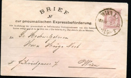 Rohrpost-Umschlag RU10 Wien 1893 Kat.20,00€ - Sobres