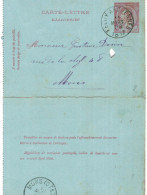 Carte-lettre N° 46 écrite De Feluy Vers Mons - Postbladen