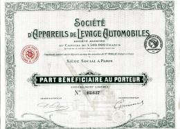 Société D'APPAREILS De LEVAGE AUTOMOBILES - Automobile