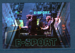 France 2024.Bloc E-Sport.cachet Rond Gomme D'origine - Ungebraucht