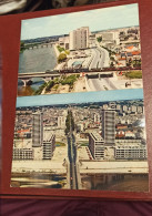 CPA 37 - TOURS - Entrée SUD  Rocade Grammont Les Nouveaux Immeubles Cher Et La Piscine + Train Sur Le Pont Ferroviaire - Tours