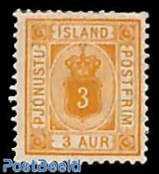 Iceland 1876 3A, On Service, Perf. 12.75, Stamp Out Of Set, Unused (hinged) - Andere & Zonder Classificatie