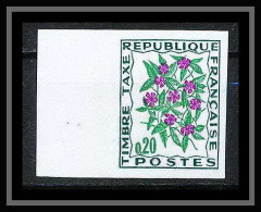 France Taxe N°98 Pervanche Periwinkle Fleurs (plants - Flowers) Non Dentelé ** MNH (Imperf) - 1961-1970