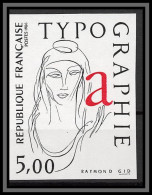 France N°2407 La Typographie Raymond Gid Tableau (Painting) Non Dentelé ** MNH (Imperf) Discount Cote 70 Euros - 1981-1990