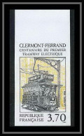 France N°2608 1er Tramway électrique à Clermont-Ferrand Train Non Dentelé ** MNH (Imperf) - 1981-1990