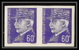 France N°509 Marechal Petain Paire Non Dentelé ** MNH (Imperf)  - 1941-1950