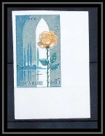 France N°1847 Région Picardie Fleurs (flowers) Rose Non Dentelé ** MNH (Imperf) - 1971-1980