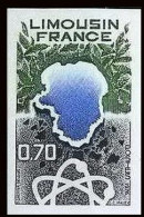 France N°1865 Région Limousin Non Dentelé Imperf ** MNH - 1971-1980