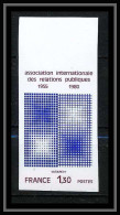 France N°2091 Tableau (Painting) Relations Publiques Vasarely Non Dentelé ** MNH (Imperf) - 1971-1980