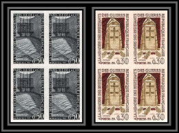 France N°1380/1381 Déportés Résistants Des Glières Non Dentelé ** MNH (Imperf) Cote 216 Euros Bloc 4  - 1961-1970