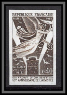 France N°1571 Guerre Ww2 Armistice Front D'Orient Salonique Greece Essai Proof Non Dentelé Imperf Sans Gomme No Gum (*) - Color Proofs 1945-…