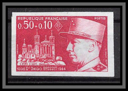 France N°1668 Eglise Church Lyon Général Brosset Essai Proof Non Dentelé Imperf Sans Gomme No Gum (*) - Kleurproeven 1945-…