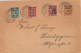 Deutsches Reich Memel Brief 1921 - Klaipeda 1923