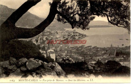 CPA MONTE CARLO - VUE PRISE DE MONACO - SOUS LES OLIVIERS - LL - Sonstige & Ohne Zuordnung