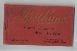 BETHUNE - Carnet De 20 Vues Détachables - Après La Guerre - After The War - Ed. De Luxe Beuvry-Berthe Béthune - Bethune