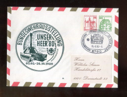 "BUNDESREPUBLIK DEUTSCHLAND" 1980, Privat-Ganzsachenumschlag "BUNDESWEHR" Mit SSt. "PIRMASENS" (A2192) - Private Covers - Used