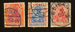 Dt. Reich 1920 Germania Mi. 151 - 153 Gestempelt/o - Oblitérés