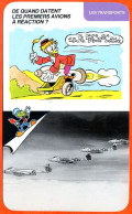 Disney Humour Transports Premiers Avions Réaction ? Gloster Météor En Formation Avion  Fiche Illustrée Documentée - Sonstige & Ohne Zuordnung