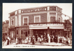 93. Le Raincy. Buvette De La Gare. Tabac.Café. Bière De La Meuse. Vins Husson. Poissonnerie. Boucherie. 1909 - Le Raincy