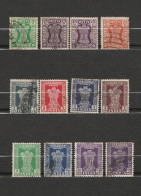 Inde - Lot De 12 Timbres Lion Emblème National Mi IN D 166 D169 D170 D 131 D121 D132 D133 D 134 D 139 D 137 - Other & Unclassified