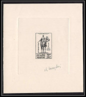0733 Epreuve D'artiste Artist Proof MAROC PA 59 Statue Lyautey Casablanca Signé Signed Autograph Cheval (horse) - Nuevos