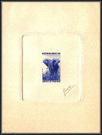 0454 Epreuve D'artiste Artist Proof Cote D'ivoire /ivory Y&t 179 Élephant (aninaux Animals) Bleu - Olifanten