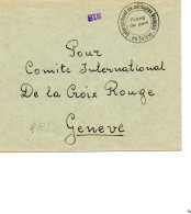 SUISSE.1940. RARE. "INTERNEMENT DE MILITAIRES FRANCAIS EN SUISSE-FRANC DE PORT".POUR C.I.C.R. GENEVE - Covers & Documents