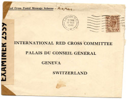 GRANDE-BRETAGNE.1941. CENSURE POUR COMITE INTERNATIONNAL CROIX-ROUGE GENEVE. - Postmark Collection