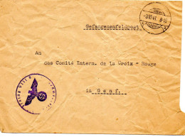 ALLEMAGNE.1941. STALAG VIII/B POUR  COMITE INTERNATIONAL CROIX-ROUGE-A.P.G. GENEVE  - Brieven En Documenten