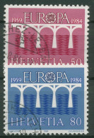 Schweiz 1984 Europa CEPT Post-/Fernmeldewesen Brücke 1270/71 Gestempelt - Gebraucht