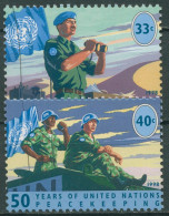 UNO New York 1998 Friedenserhaltende Maßnahmen UN-Soldat 785/86 Postfrisch - Nuovi