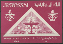 Jordanien 1964 Olympische Sommerspiele Tokio Block 16 Postfrisch (C98157) - Jordanie