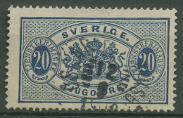 Schweden 1891 Dienstmarken Wappen D 15 Gestempelt - Oficiales