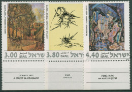 Israel 1978 Kunst Gemälde 733/35 Mit Tab Postfrisch - Unused Stamps (with Tabs)