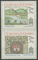 Tschechoslowakei 1977 Bratislava Historische Motive 2418/19 Postfrisch - Ongebruikt