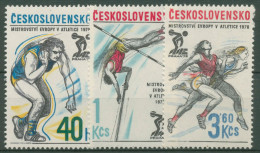 Tschechoslowakei 1978 Leichtathletik-EM Prag 2437/39 Postfrisch - Ongebruikt