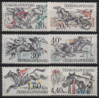 Tschechoslowakei 1978 Pferderennen Pardubice 2469/74 Postfrisch - Ongebruikt