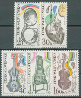 Tschechoslowakei 1974 Musikfestspiele Musikinstrumente 2203/07 Postfrisch - Unused Stamps