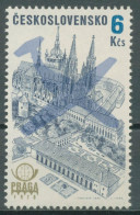 Tschechoslowakei 1976 PRAGA Stadtansichten Flugzeugsilhouette 2329 Postfrisch - Unused Stamps