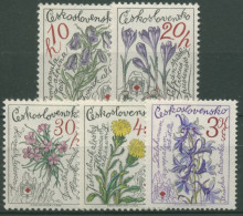 Tschechoslowakei 1977 25 Jahre Bergwacht: Hochgebirgsblumen 2494/98 Postfrisch - Ongebruikt