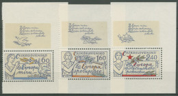Tschechoslowakei 1977 Europa Frieden & Zusammenarbeit 2407/09 Ecke Zf Postfrisch - Neufs
