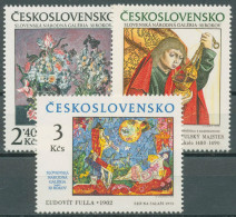 Tschechoslowakei 1978 Nationalgalerie Bratislava Gemälde 2476/78 Postfrisch - Unused Stamps