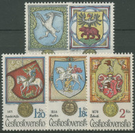 Tschechoslowakei 1979 Stadtwappen Tiermotive 2507/11 Postfrisch - Unused Stamps