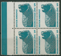 Bund 1990 Sehenswürdigkeiten SWK Rand Links 1448 V 4er-Block SR Li. Postfrisch - Nuevos