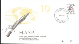 Australia Space Cover 1971. High Altitude Sounding Rocket Launch. HASP Woomera ##08 - Océanie